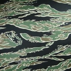 Tactical Bionic Tiger Stripe Camouflage Fabric Cotton Twill Clothing 1.5m Wide