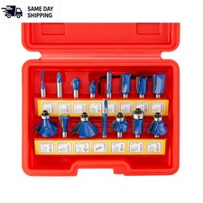 Durable 15-Piece Router Bit Set Tungsten Carbide, Perfect for All Woodwork