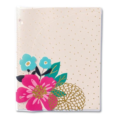 Carolina Pad 93001_40_1 Panache 6-Pocket Folder 11x8.5 Assorted