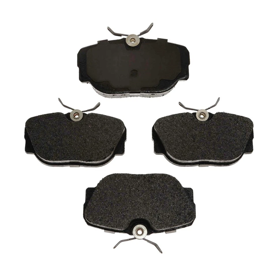 Front Kit Brake Rotors + Metallic Pads Hardware For 1984-1986 Mercedes-Benz 190E - Image 2 of 4