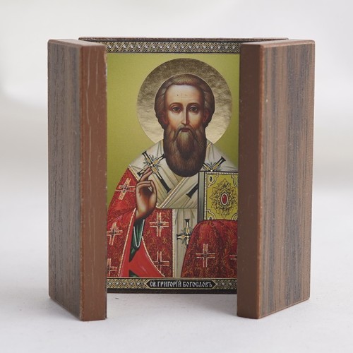 HEILIGER GREGOR von NAZIEN Triptychon Orthodoxe Ikone Триптих Григорий Богослов - Bild 2 von 3