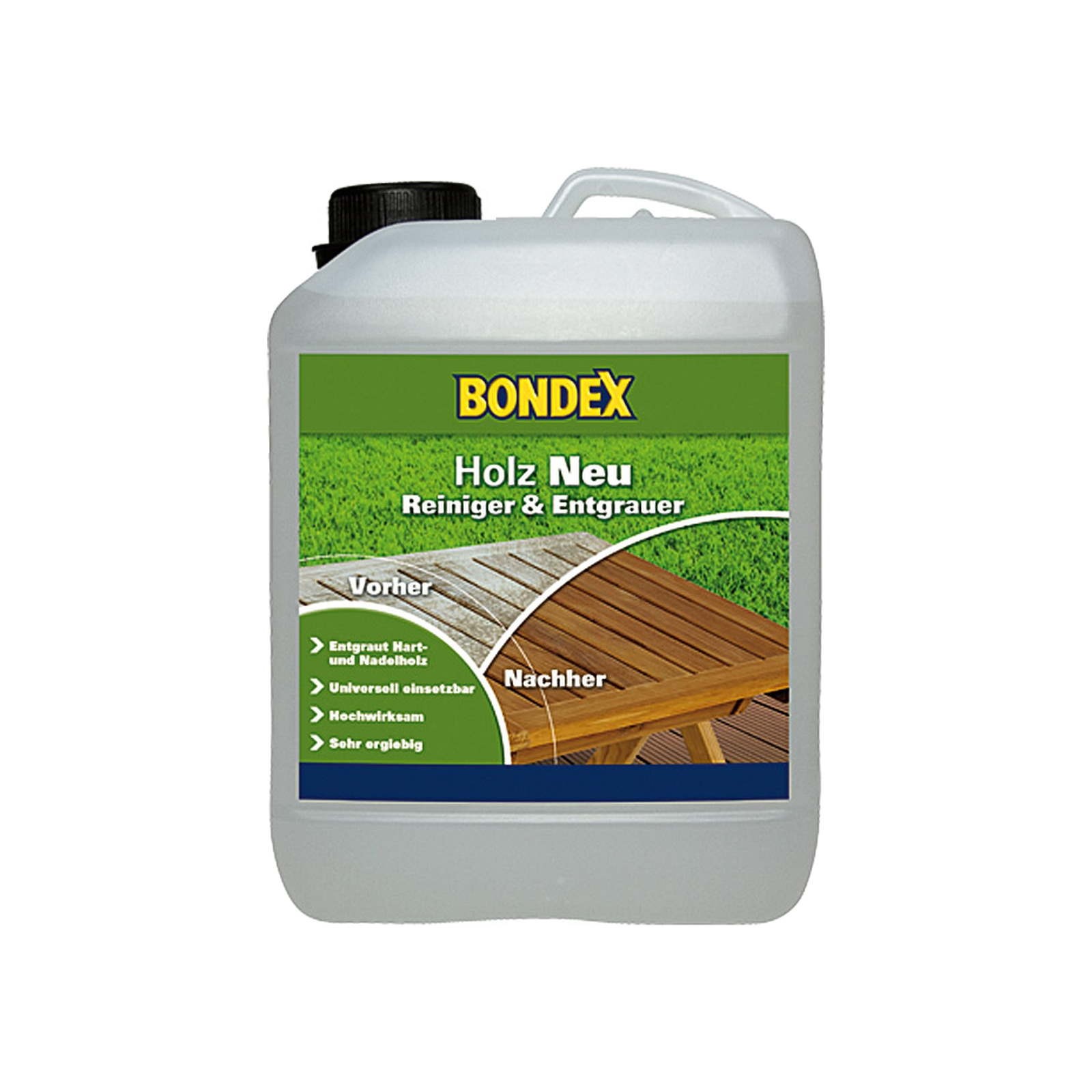 Bondex Transparent Holz Neu 2,5 L, Farblos Holzreiniger Holzentgrauer Aussen - Image 2