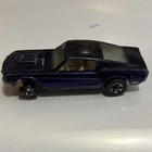 Vintage Hot Wheels Redlines 1:64 Custom Mustang Purple Diecast Car 1968