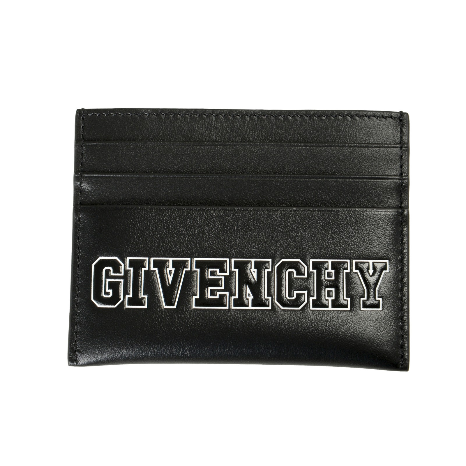 Мужской футляр для карточек с логотипом Givenchy из черной 100 кожи 46290₽