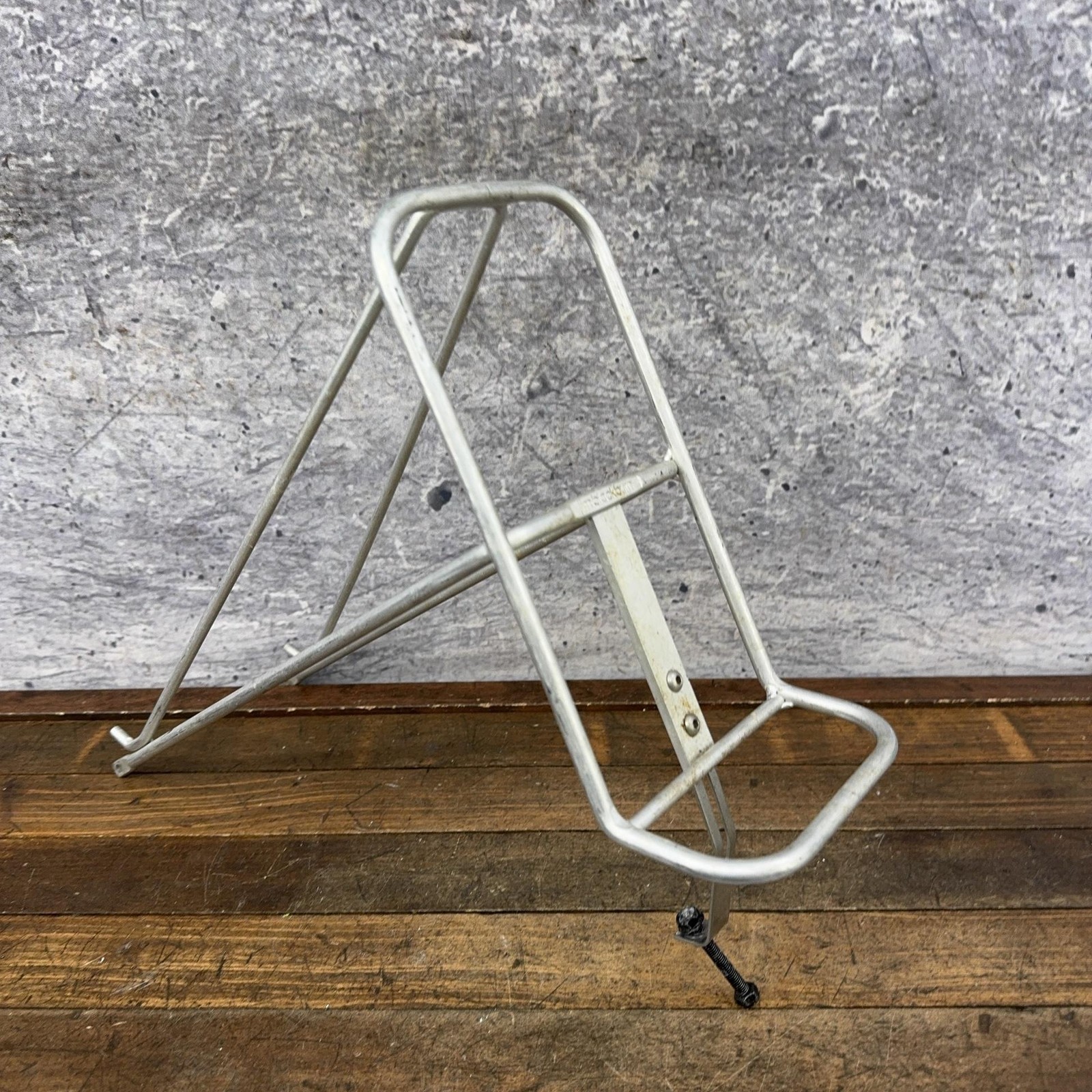 (Used) Vintage Jim Blackburn Front Bicycle Rack Silver Alloy 12oz Carrier Touring Tour (119.99 USD)