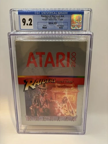 Raiders of the Lost Ark Atari, 1982 CGC Graded 9.2 Brand New Factory Sealed