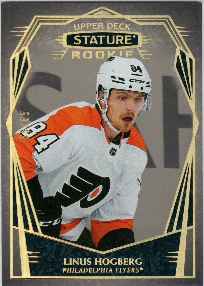 Linus Hogberg 2022-23 Upper Deck Stature - Rookies Linus Hogberg #138 Design Variant ...