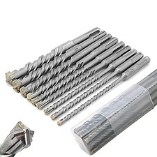 SDS Drill Bit Set, Wood Metal Drill Bit Set, 9PCS (5mm~16mm) Cross Drill Bits S