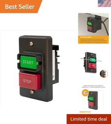 Certified Dual Voltage On/Off Power Switch for Table Saw, Router, Drill
