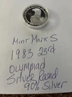 1983 $1 26.9gr .999 FINE SILVER *LOS ANGELES XXIII OLYMPIAD* COMMEMORATIVE ROUND