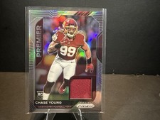 Chase Young Panini 2020 Prizm Premier Jerseys Rookie Memorabilia Washington #15