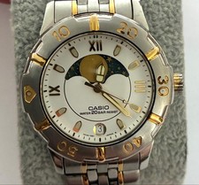 Casio MD-738 Moon Phase Diver Watch 20ATM Waterproof Used