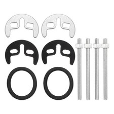 2 Sets Double Hole Faucet Fixing Bracket, Nut and Washer with M6x79mm Bolt
