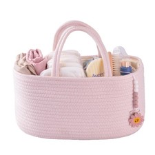 Baby Diaper Caddy Organizer - Portable Storage Tote for Nursery  Travel