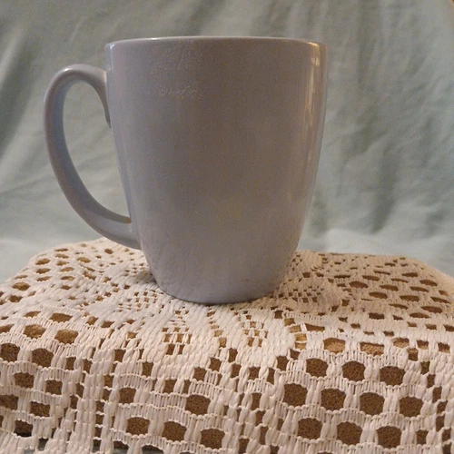  Corelle: Vintage"Light Blue Stoneware Mug" Made in Thailand