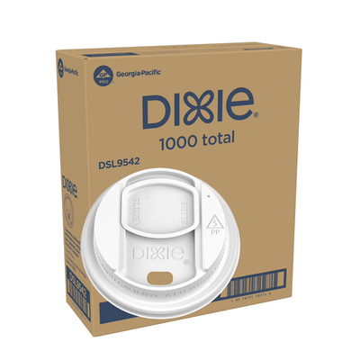 #ad Dixie Closeable Slider Lid for Disposable Hot Cups Fits 10 20 oz. Cups 1000 ct. $88.88