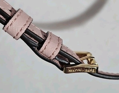 Michael Kors Selma Mini Crossbody Leder Satchel Clutch Tasche Soft Pink Saffiano - Bild 5 von 8