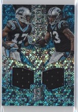 2016 Spectra Synced Swatches Neon Blue 10/99 Devin Funchess Kelvin Benjamin 0jd0
