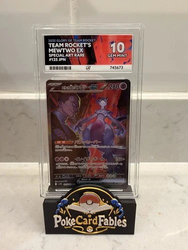 Pokemon Team Rocket's Mewtwo Ace 10 Graded Japanese Destined Rivals PSA 125/098