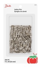Dritz 1470 Safety Pins, Size 1 200-Count , Nickel 1,