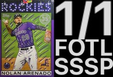 1/1 Nolan Arenado 2021 Topps Bobzilla Auto SSSP 1986 Redux Cardinals Rockies HOF