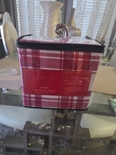 King Flannel Sheet Set 100 Cotton Ultra Soft Warm Plaid Bedding 4 Piece Red