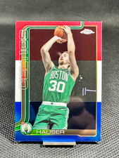 2025-26 Topps Chrome  SAM HAUSER  Red White & Blue Parallel  #14