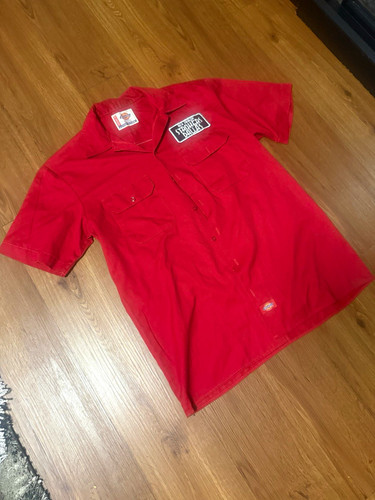 Vintage Dickies x Strokers Dallas Biker Work Shirt M