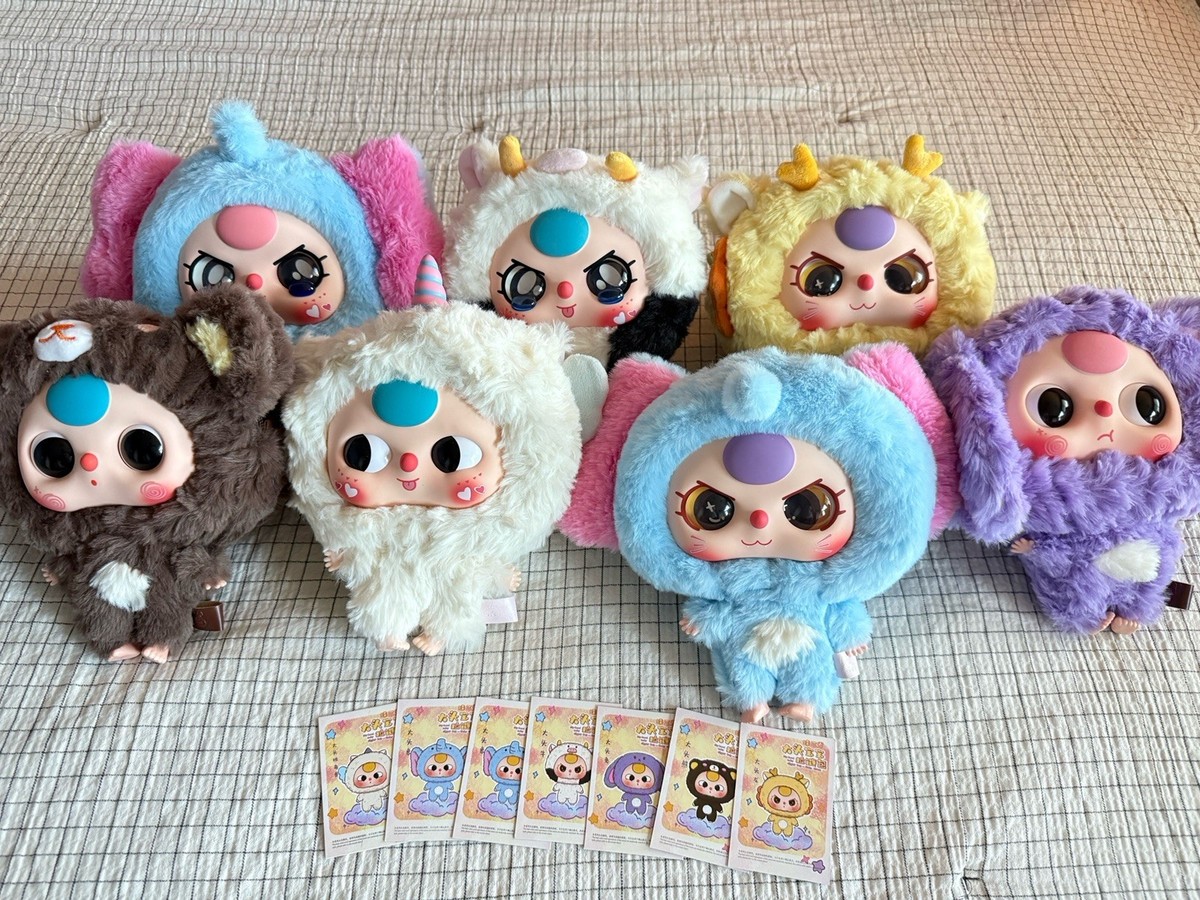 Baby Three Series big head baby zipper bag Toy SP eye Plush