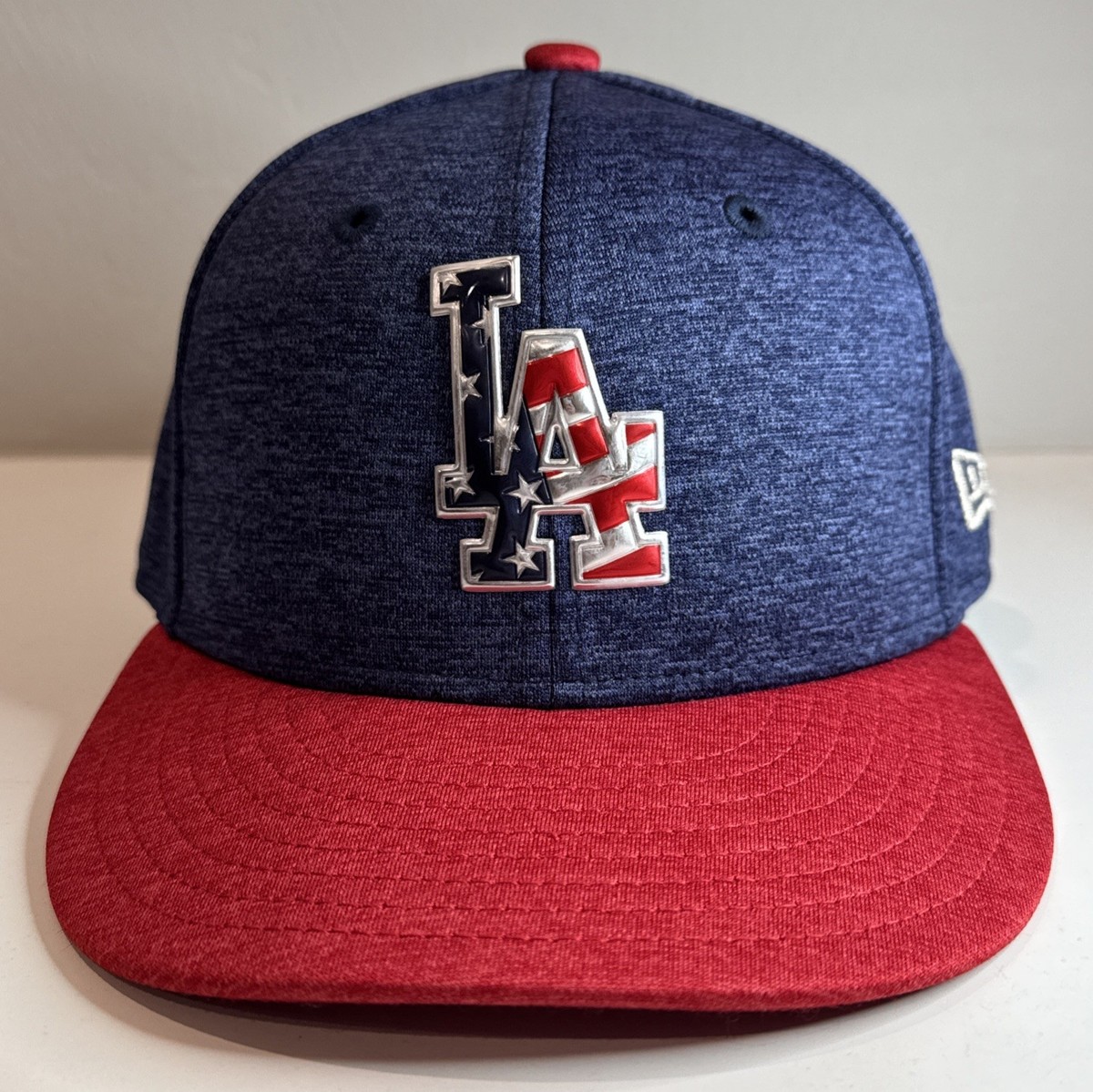 New Era 59Fifty Hat Cap / LA Dodgers / 7 1/4 Fitted Red White Blue