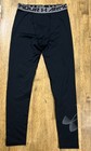 Under Armour ColdGear Fitted Compression Pants Tights Baselayer Youth L Black
