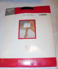WOMENS NEW FASHION BUG CONTROL TOP SHEER BLACK STOCKINGS PANTYHOSE NYLONS SIZE C
