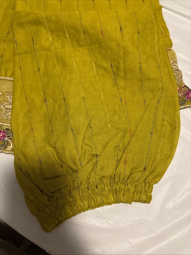 Traje 3 piezas listo para usar, indio cosido Salwar Kameez, paquistaní talla M, VESTIDO EID - Imagen 8 de 9