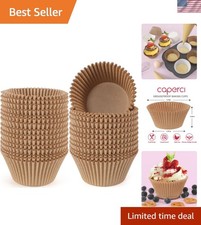 Jumbo Cupcake Liners Natural Muffin Baking Cups 300-Count, No Smell, Food Gra...