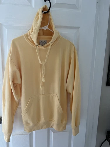 VETEMENTS Felpa donna piccola gialla con cappuccio Jon Lauren abbigliamento autentico