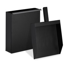 Ascheeimer mit schaufel Aschebehälter Aschekasten Kohlewanne 3 Liter eckig