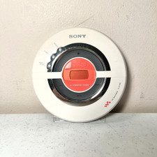 Sony D-EJ100 Psyc Walkman Portable CD Player G-Protection White Tested Working