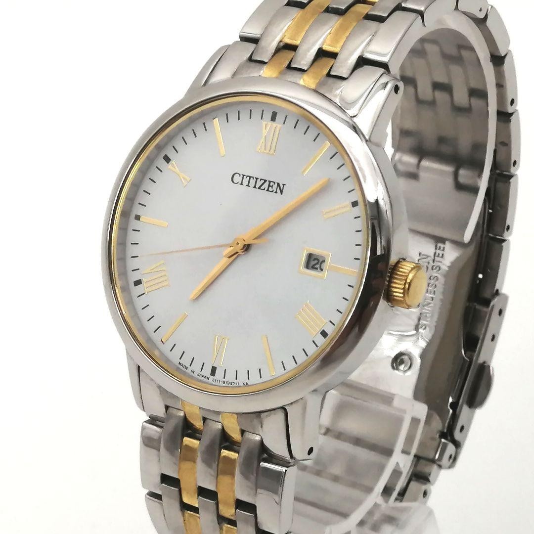 Citizen Eco-Drive Day-Date SS Watch Circle Used