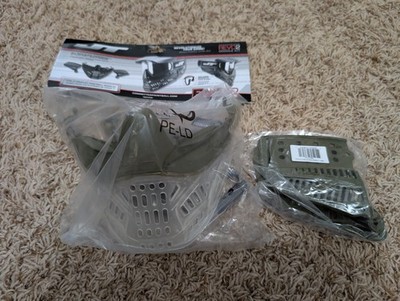 New JT REVO2 Proflex Olive Nose/Ears & Clear Ice Skirt Kit - Committed Paintball
