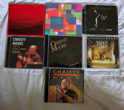 Christy Moore Live from Dublin at the Point Smoke Strong Whiskey 7 CD Lot