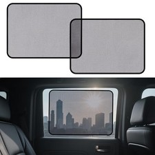 Square Car Window Shades for Baby 2 Pack Static Cling Rear Side Window Sun