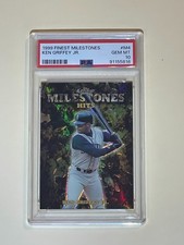 1999 Ken Griffey Jr Topps Finest Milestones PSA 10 /3000 