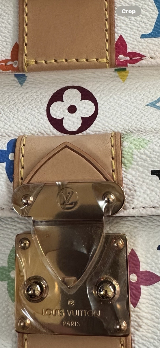 Auth LOUIS VUITTON M92641 Takashi Murakami Multicolor White Auth LOUIS VUITTON M92641 Takashi Murakami Multicolor White