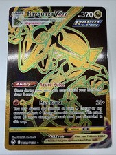Carta Pokemon Rayquaza VMAX TG29/TG30 Silver Tempest Full Art Gold *Nuova*