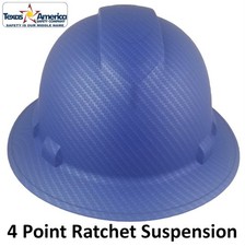 Pyramex Ridgeline Full Brim Hard Hat with 4pt suspension Blue Graphite