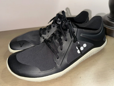VIVOBAREFOOT Primus All Weather trainers shoes M's 10 EUR 43 Black/white EUC