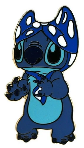 2007 Disney Stitch with Bikini Top on his Head Pin Rare