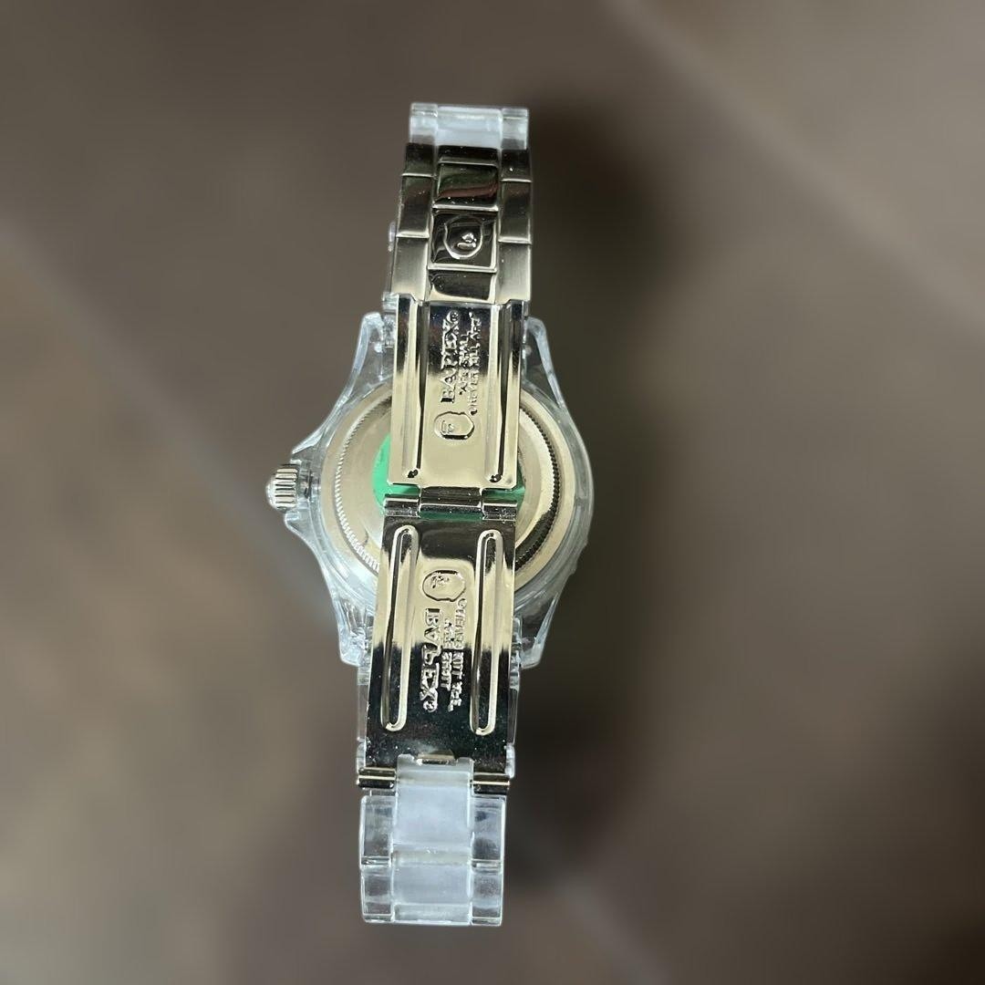 A BATHING APE Clear Bapex Watch Limited Edition Diver Style | eBay