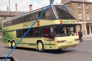 BUS NEGATIVE 35MM KINGS FERRY GILLINGHAM NEOPLAN SKYLINER R418AKJ NEG NO 833