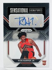 2022-23 Prizm Basketball Ron Harper Jr. Sensational Signatures RC Auto Raptors